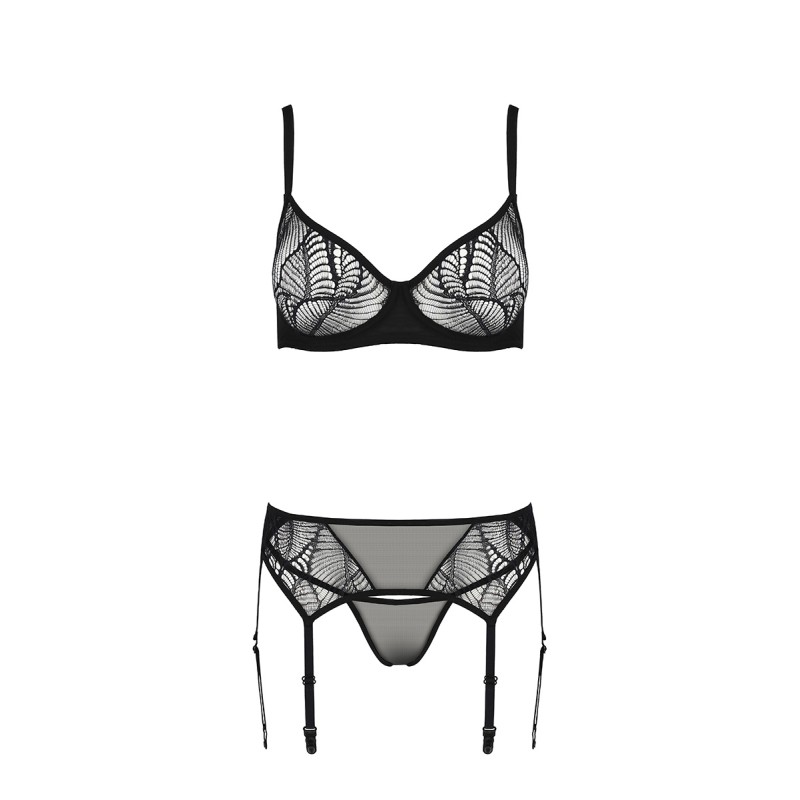Ensemble Jarretelles Leafa Passion ECO – Lingerie Éco Dentelle