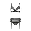 Ensemble Jarretelles Zinnia Passion ECO - Lingerie Dentelle Recyclée
