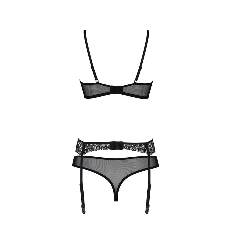 Ensemble Jarretelles Zinnia Passion ECO - Lingerie Dentelle Recyclée