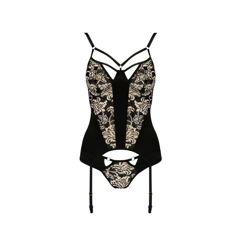 Guêpière Victoria Casmir - Ensemble Baroque Noir & Or