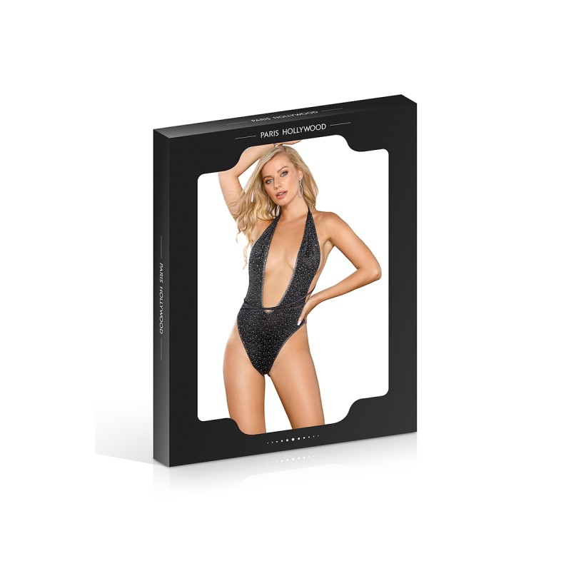 Body Argenté à Strass Paris Hollywood – Glamour & Audace