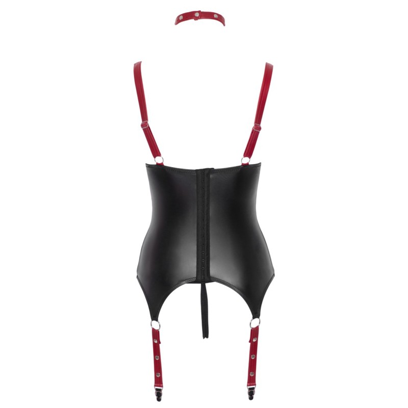 Ensemble Bondage Ouvert Guêpière Seins Nus Cottelli | Fauxseins.fr
