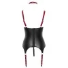Ensemble ouvert avec collier et menottes - Cotelli BONDAGE Cotelli Bondage