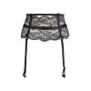 Porte-jarretelles dentelle noir or Axami V-10362 | Fauxseins.fr