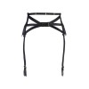 Porte-jarretelles dentelle noir or Axami V-10362 | Fauxseins.fr