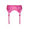 Porte-Jarretelles Rose Fuchsia Broderies V-10252 Axami