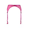 Porte-Jarretelles Rose Fuchsia Broderies V-10252 Axami