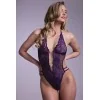Body string ouvert Renee violet - Christine Christine by christine Le Duc