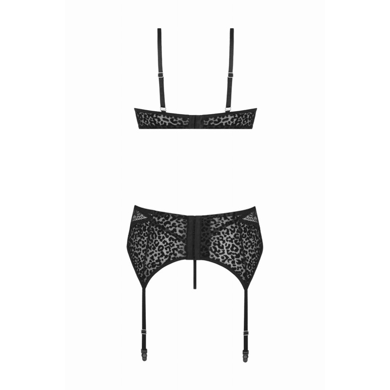 Ensemble Lingerie Léopard 3 Pièces Sanne - Christine Le Duc