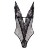 Body Dewi Christine Leduc - String Noir Dentelle & Féminité