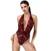 Body en tulle floqué Kink Royal F386 - Noir Handmade Noir HandMade