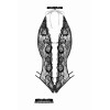 Body ouvert dentelle Renée noir + collier & jarretière – Christine
