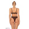 Ensemble Exceed Anaïs - Brassière & String Jarretelles Noir