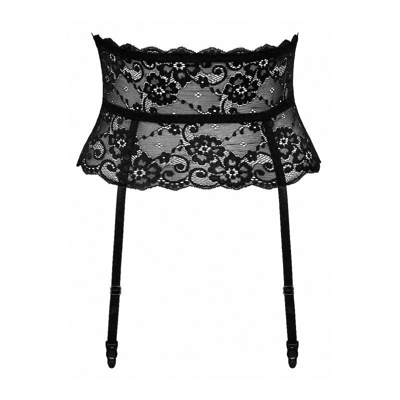 Ceinture Porte-Jarretelles Dentelle Noire – Cottelli Lingerie