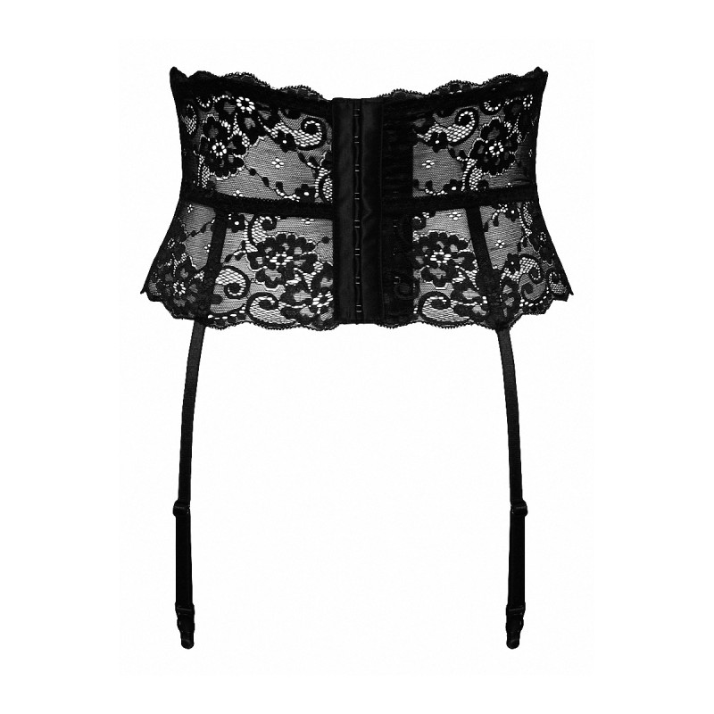 Ceinture Porte-Jarretelles Dentelle Noire – Cottelli Lingerie