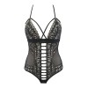 Body String Tulle Dentelle Noir Axami V-10100 | Fauxseins.fr