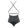 Body String Tulle Dentelle Noir Axami V-10100 | Fauxseins.fr