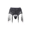 Porte-Jarretelles 6 Clips & String Dentelle Noire Paris Hollywood