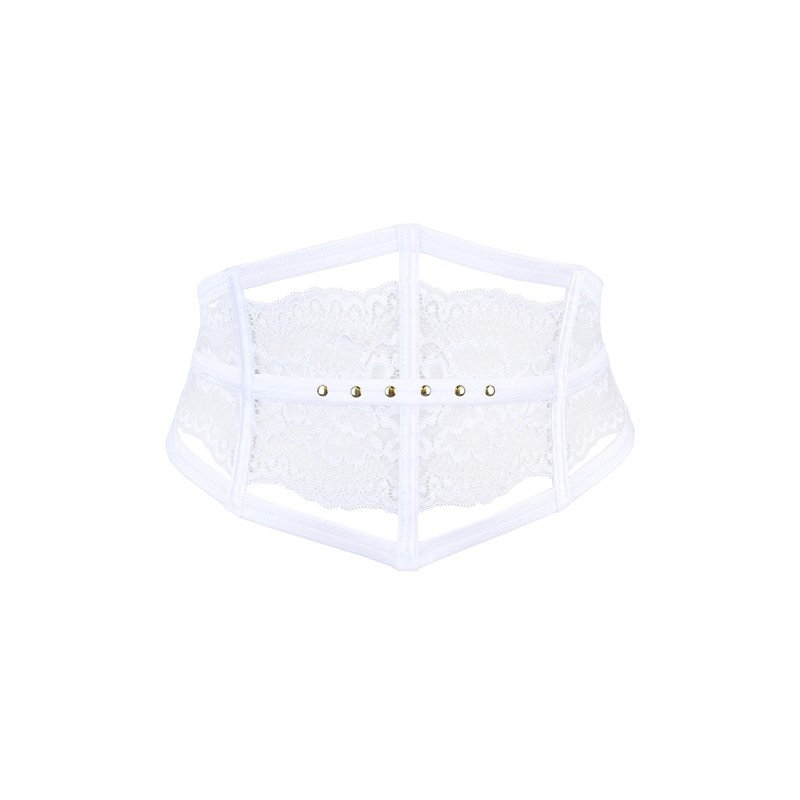 Tour de taille dentelle blanc V-9792 Axami - Love Cave