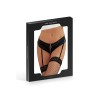 Culotte Porte-Jarretelles Zippée Simili Cuir Noir | Fauxseins.fr