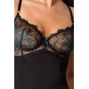 Guêpière Floris dentelle & vert – Ensemble lingerie gainant