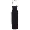 Robe Longue Décolleté Plongeant Noire Argentée - Cottelli PARTY
