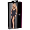 Robe Longue Décolleté Plongeant Noire Argentée - Cottelli PARTY