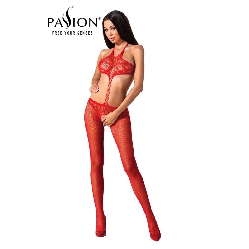 Combinaison Résille BS080 Rouge | Bodystocking Sexy Passion