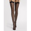 Love Booster Bas 15 DEN Noir - Petits cœurs | Fauxseins.fr
