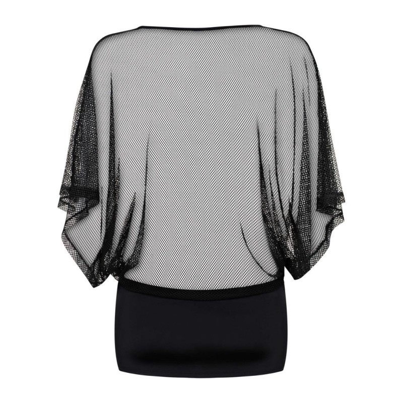 Punker Robe Noir – Mini-robe transparente & féminine