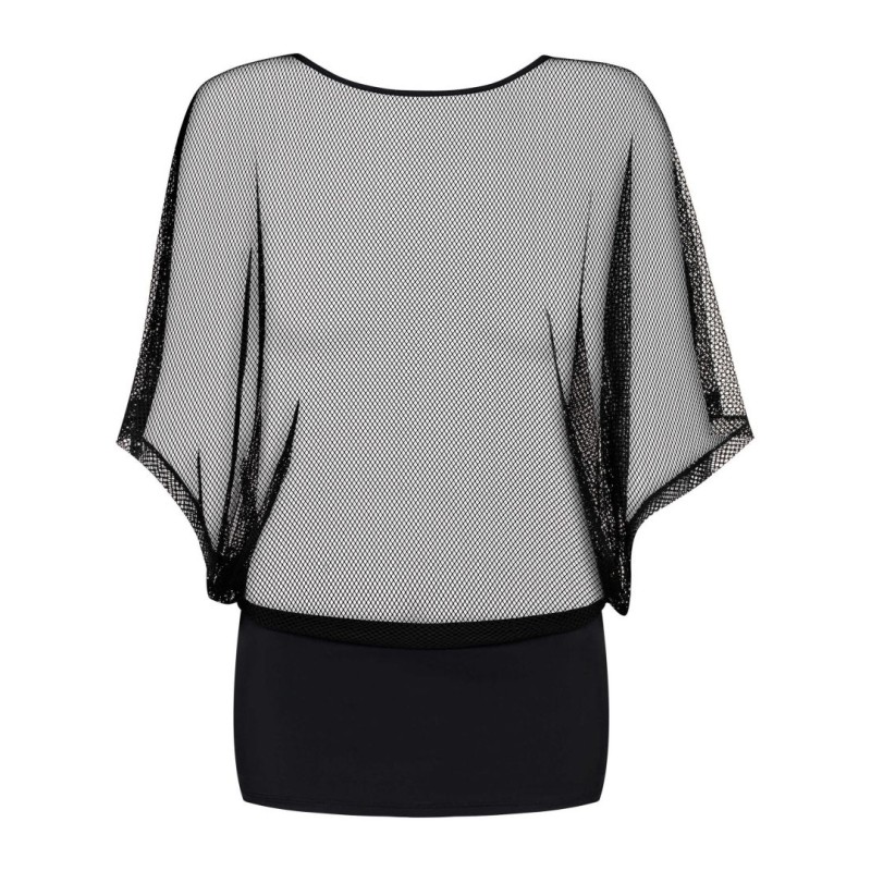 Punker Robe Noir – Mini-robe transparente & féminine