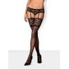 Bas Letica Noir – Dentelle & Transparence | Obsessive