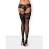 Bas Letica Noir – Dentelle & Transparence | Obsessive