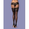 Bas Letica Noir – Dentelle & Transparence | Obsessive