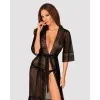 Estiqua peignoir noir Obsessive