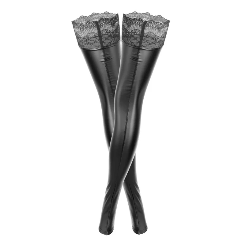 F135 Bas Powerwetlook Noir HandMade