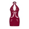 Redya Robe Rouge Glossy | Robe Courte Féminisante Obsessive