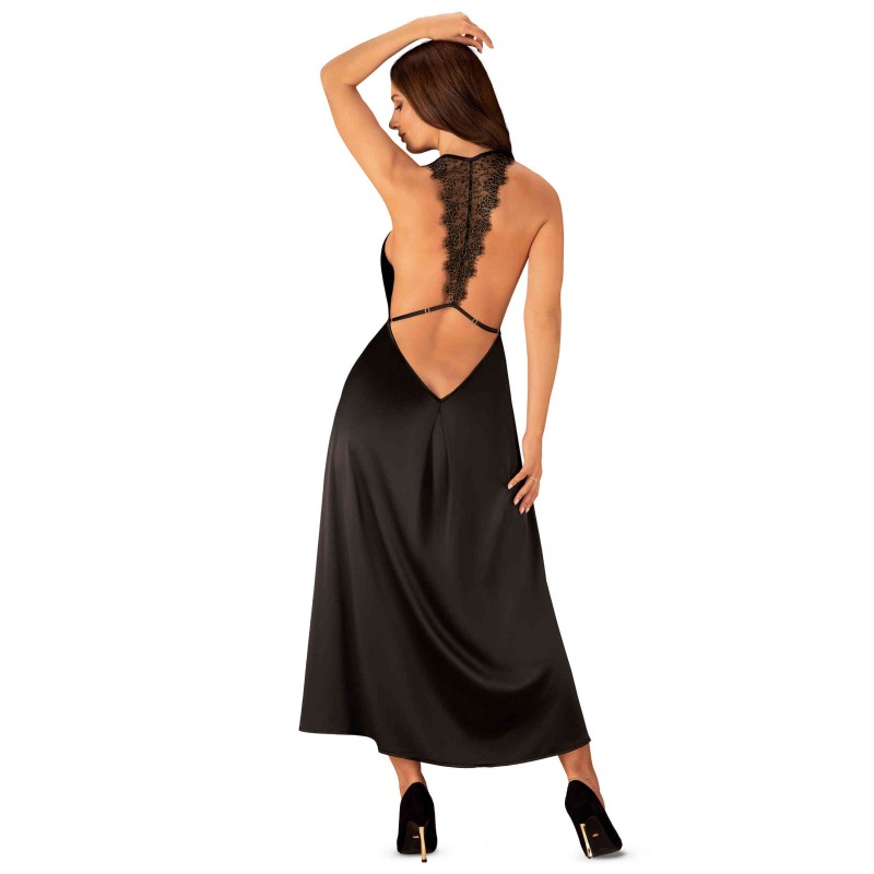 Robe Agatya Noire Obsessive - Élégance & Sensualité