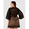 Allunes Peignoir - Noir Obsessive
