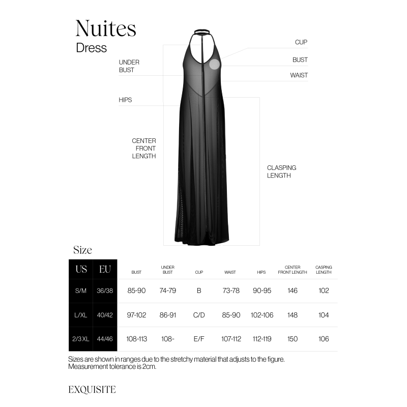 Robe Longue Nuites Noire – Élégance Transparente | Fauxseins.fr