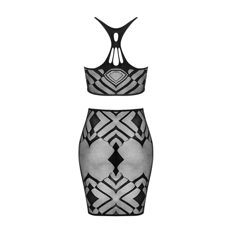 K101 top et jupe - Noire Obsessive
