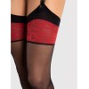 Bas Scarlett 20 DEN Noir - Couture & Jarretière | Fauxseins.fr