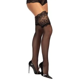 Bas Obsidian Noirs | Dentelle & Transparence | Fauxseins.fr