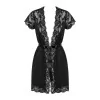 810-PEI-1 Peignoir - Noir Obsessive