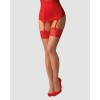 Bas Lovica Rouge – Dentelle & Teinte Chair | Fauxseins.fr