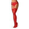 Bas Jarretière Rouge S800 | Féminité & Confort | Fauxseins.fr