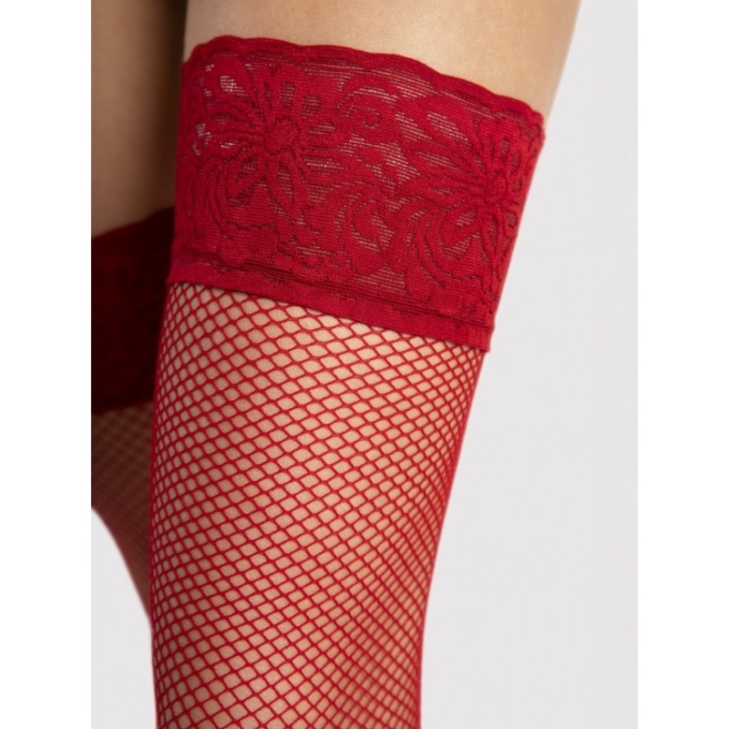 Liza Bas Autofixants 40 DEN Rouge | Fauxseins.fr
