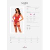 Lacelove Corset Rouge - Guêpière Dentelle Féminisation