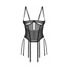 Euphori Corset Noir – Guêpière Gainante & Féminisante | Fauxseins.fr