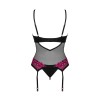 Rosenty Guêpière & String Noir | Féminisation | Fauxseins.fr